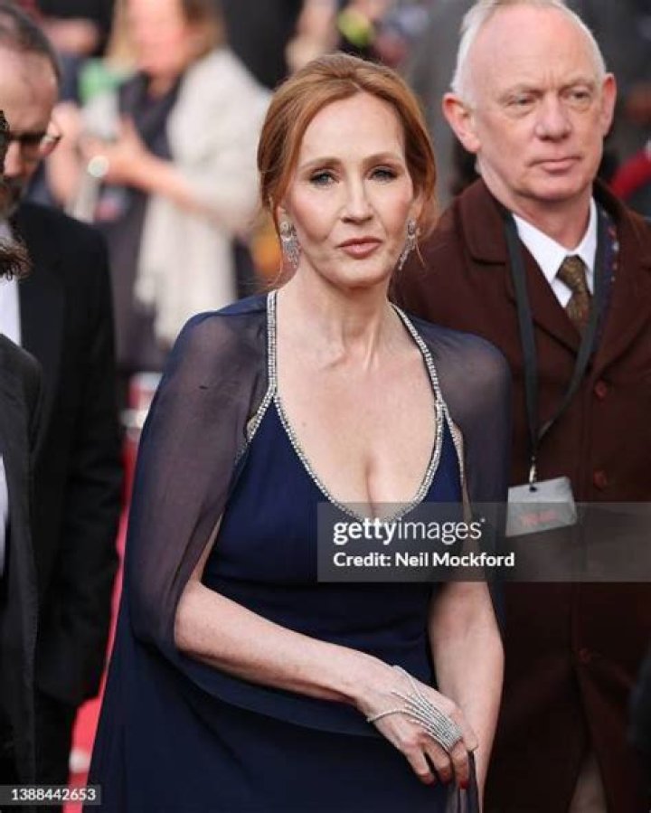 J.K Rowling (C) attends the memorial service for former Chancellor of the Exchequer Alistair Darling at St Margaret's Episcopal Cathedral on December 19, 2023 in Edinburgh, Scotland. The Labour politician entered politics as a Lothian Regional Councillor in 1982 and represented Edinburgh as a Labour MP from 1987 to 2015. He served as Chancellor of the Exchequer under Gordon Brown from 2007 to 2010 during the 2007-2008 financial crisis. A key figure in the Scottish independence debate, Darling was chairman of the 'Better Together' campaign, advocating to keep Scotland in the Union. He passed away on November 30, 2023, at 70, survived by his wife, Maggie, and their two children, Anna and Calum. (Photo by Euan Cherry/Getty Images)