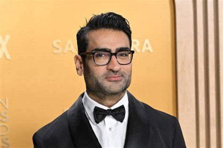 Kumail Nanjiani's Kingo looks glum in Eternals/Brie Larson's Captain Marvel pulls a serious expression in The Marvels