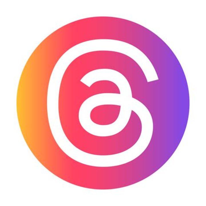 Threads logo over Instagram colors